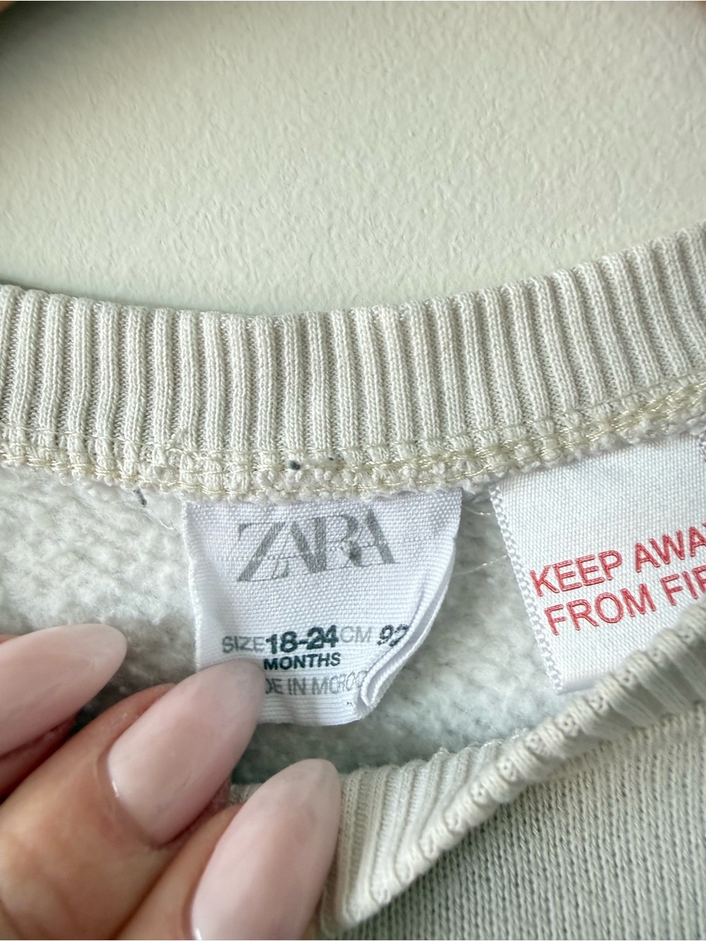 Zara Cream Kids Sweatshirt with Mouse Applique and Tulle Detail - Picture 6 of 6